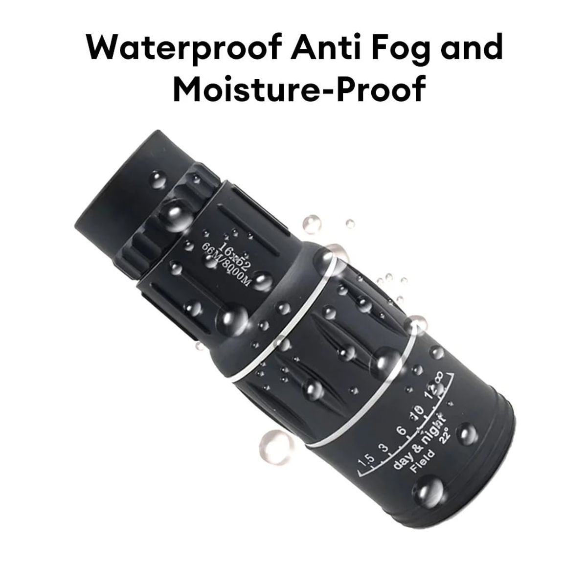 GENERICO - Telescopio monocular 16x52 doble enfoque óptico Zoom