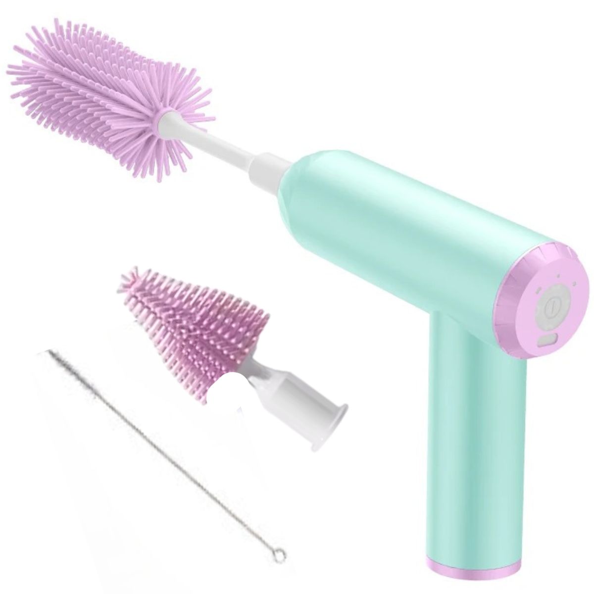 GENERICO - Cepillo Eléctrico para Biberón 360° Inalámbrico JBB-02