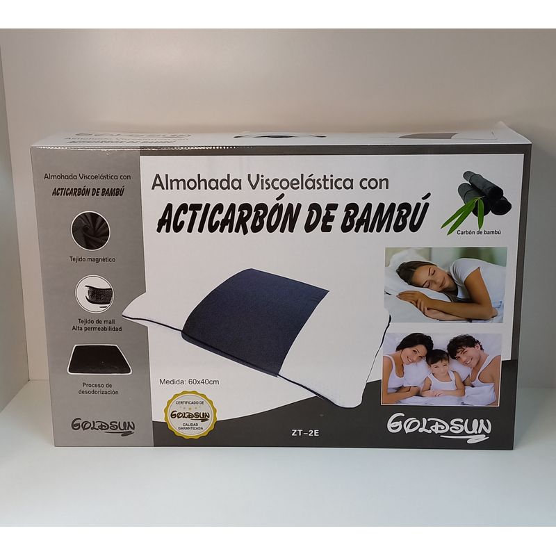 GOLDSUN - ALMOHADA VISCOELÁSTICA  ACTICARBÓN BAMBÚ MEMORY FAOM