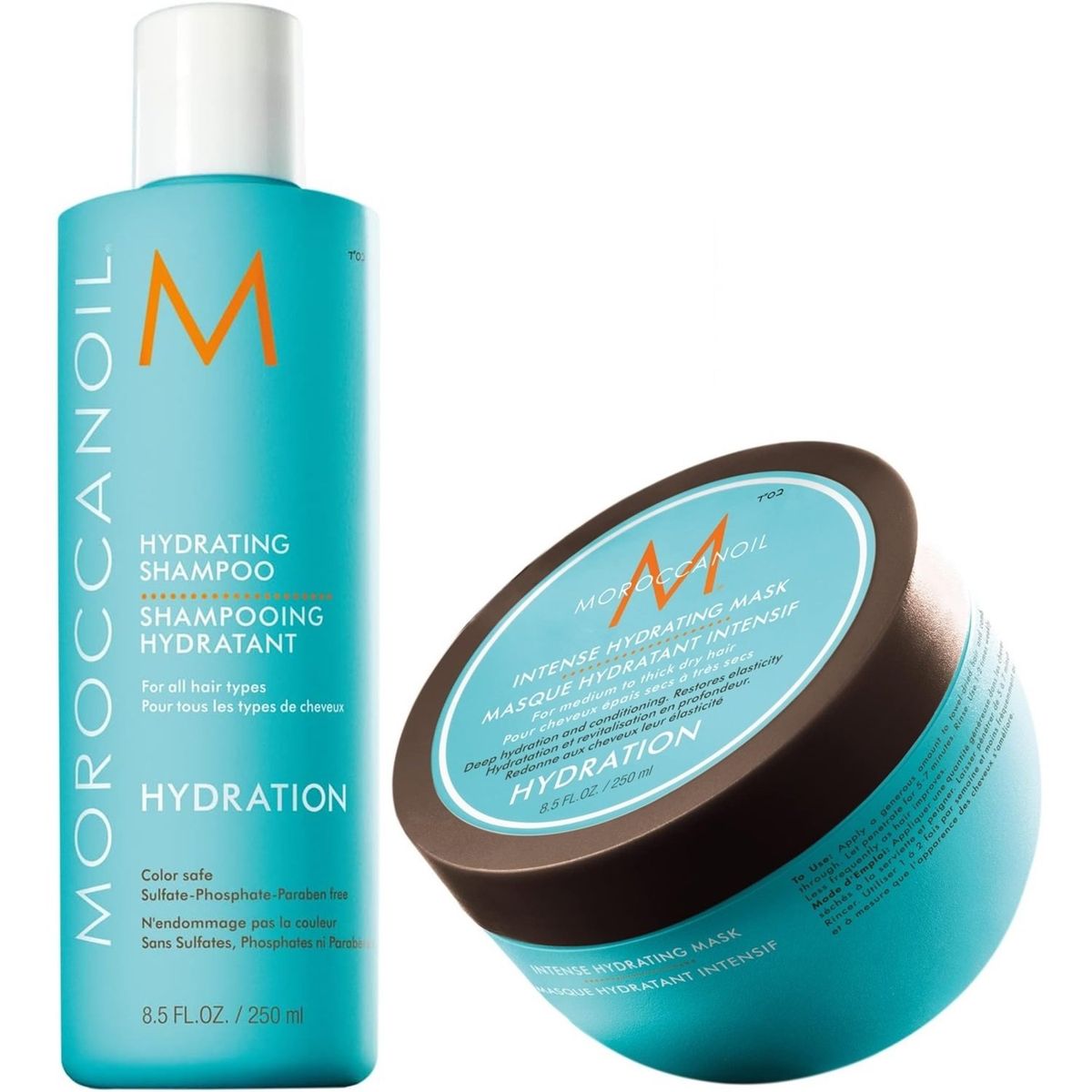 MOROCCANOIL - Shampoo Hidratante 250ml + Mascarilla Intensa Moroccanoil Hydration