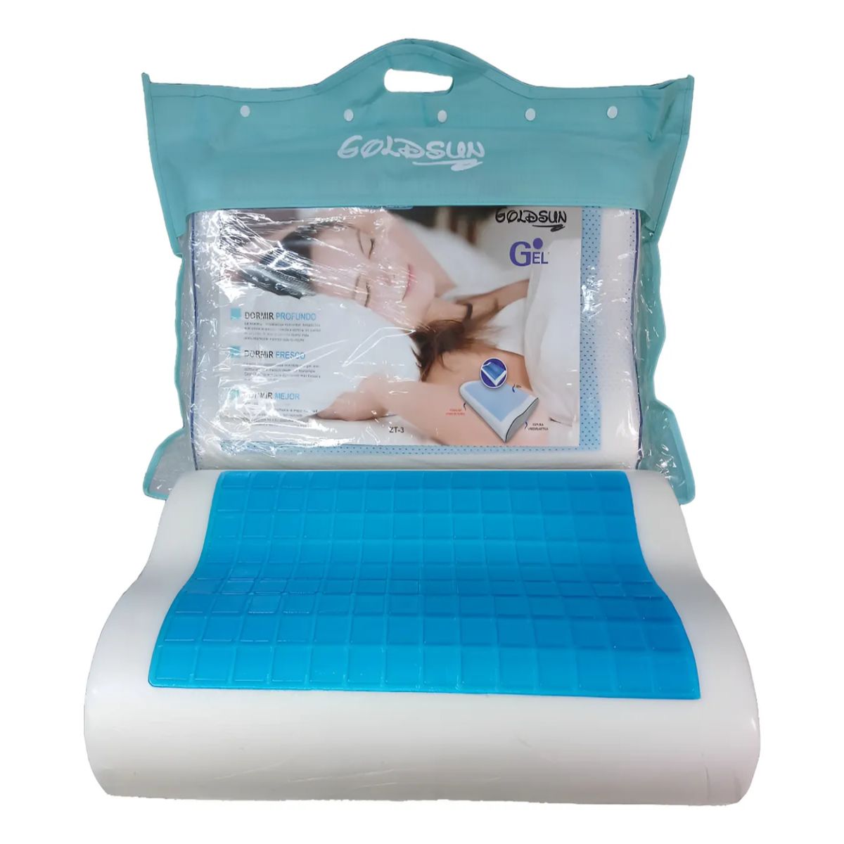 GOLDSUN - ALMOHADA VISCOELÁSTICA CERVICAL GEL TECH