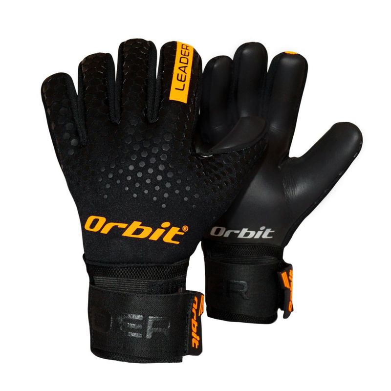 ORBIT - Guantes de Arquero Fútbol Leader Talla 8 Naranja