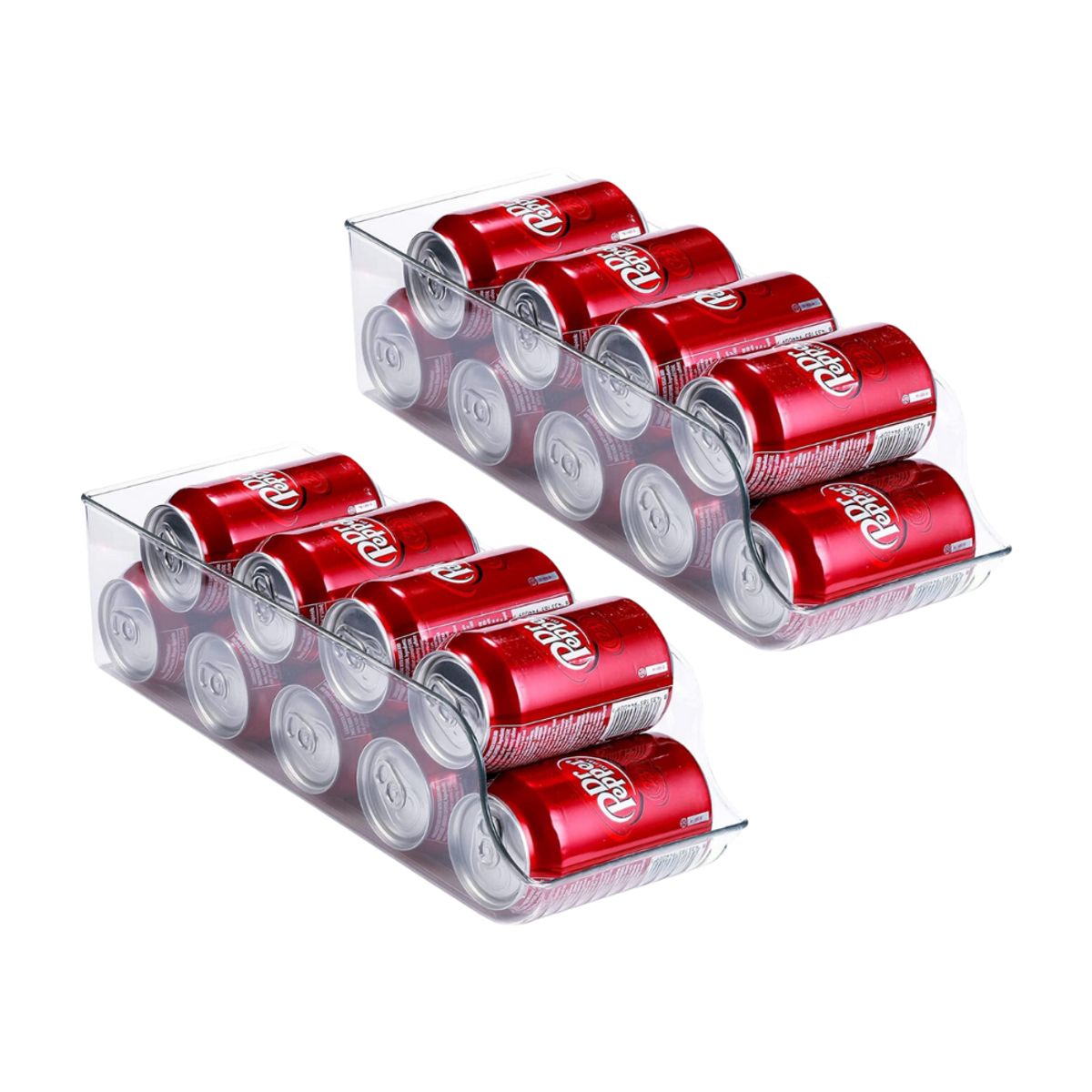 INSPIRA - Set de 2 Organizadores de Refrigerador Multiusos para Latas