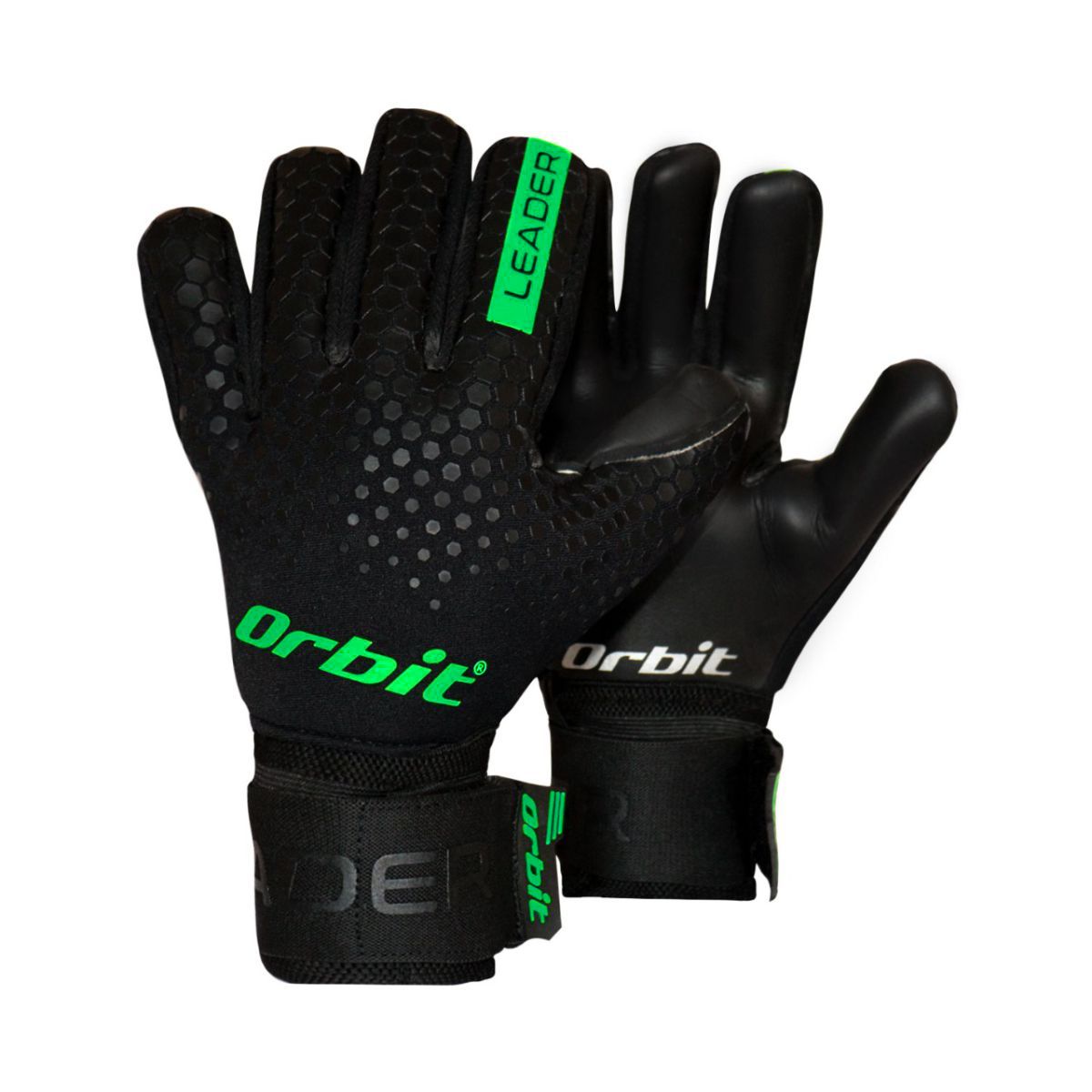 ORBIT - Guantes de Arquero Fútbol Leader Talla 9 Verde