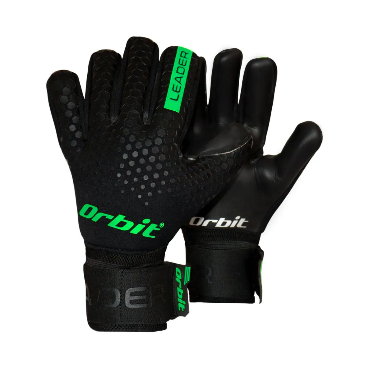 ORBIT - Guantes de Arquero Fútbol Leader Talla 10 Verde