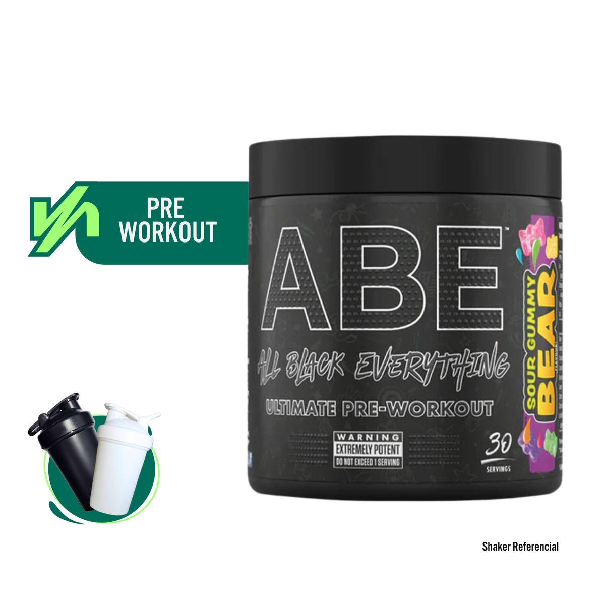 APPLIED NUTRITION - ABE- APPLIED NUTRITION 315 g 30 SERV  PRE ENTRENO OSITOS DE GOMA