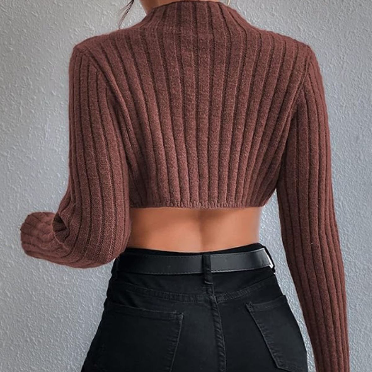 GENERICO - GUI356-12 Sueter para dama Karen Suarez  manga larga color Caramelo