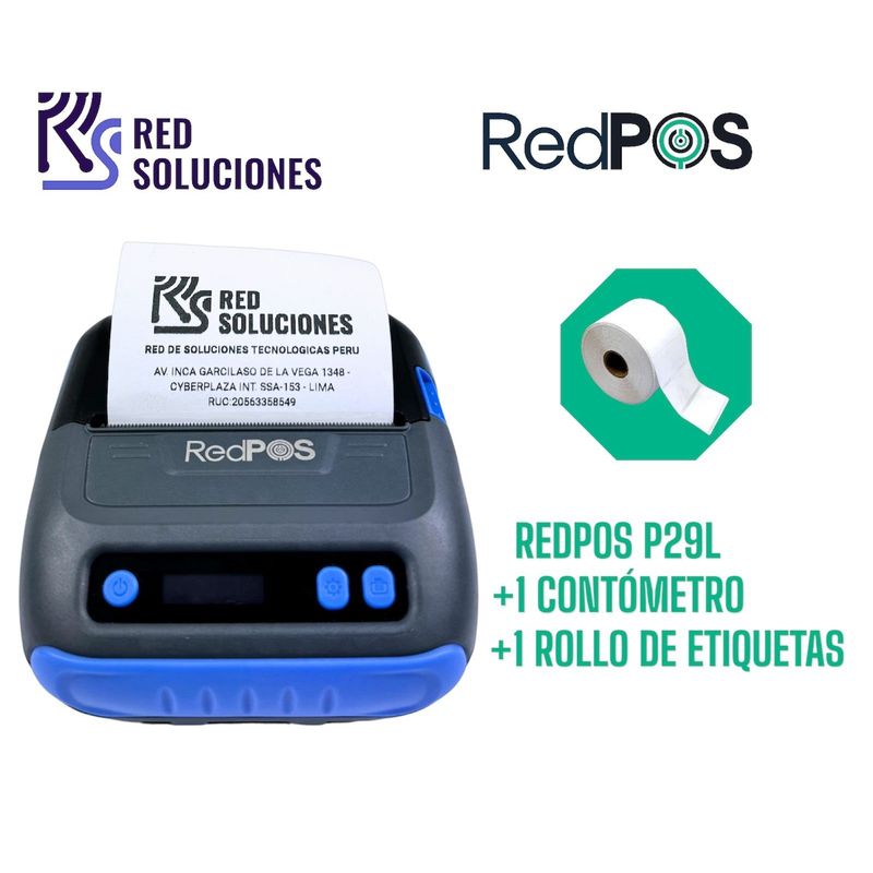 REDPOS - Impresora DUAL para recibos y etiquetas REDPOS RED-P29L 80mm BLUETOOTH