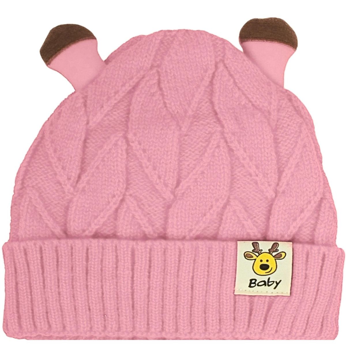 GENERICO - Gorro Bebé - Reno - Rosado