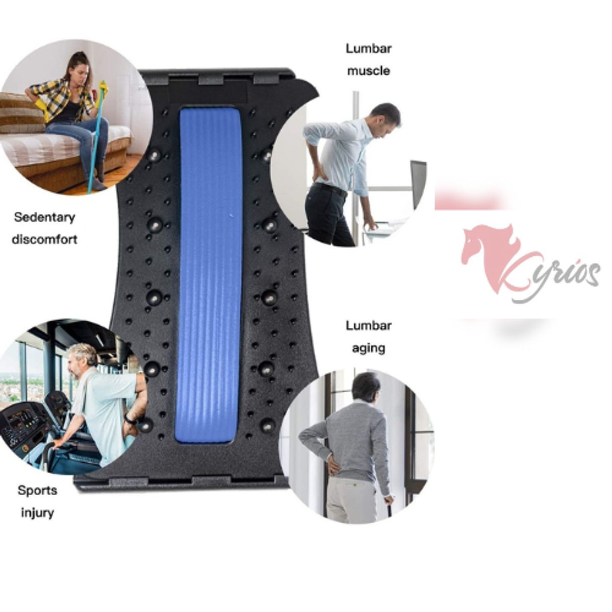 GENERICO - Camilla De Espalda Magnetoterapia Masajeador Ajustable