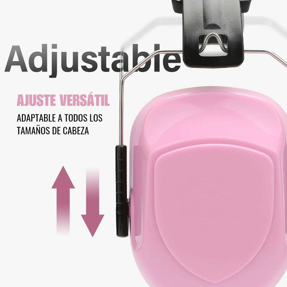 GENERICO - Audifono Antiruido Niños Grandes Jovenes y Adultos Cabeza Normal Rosa - GNR