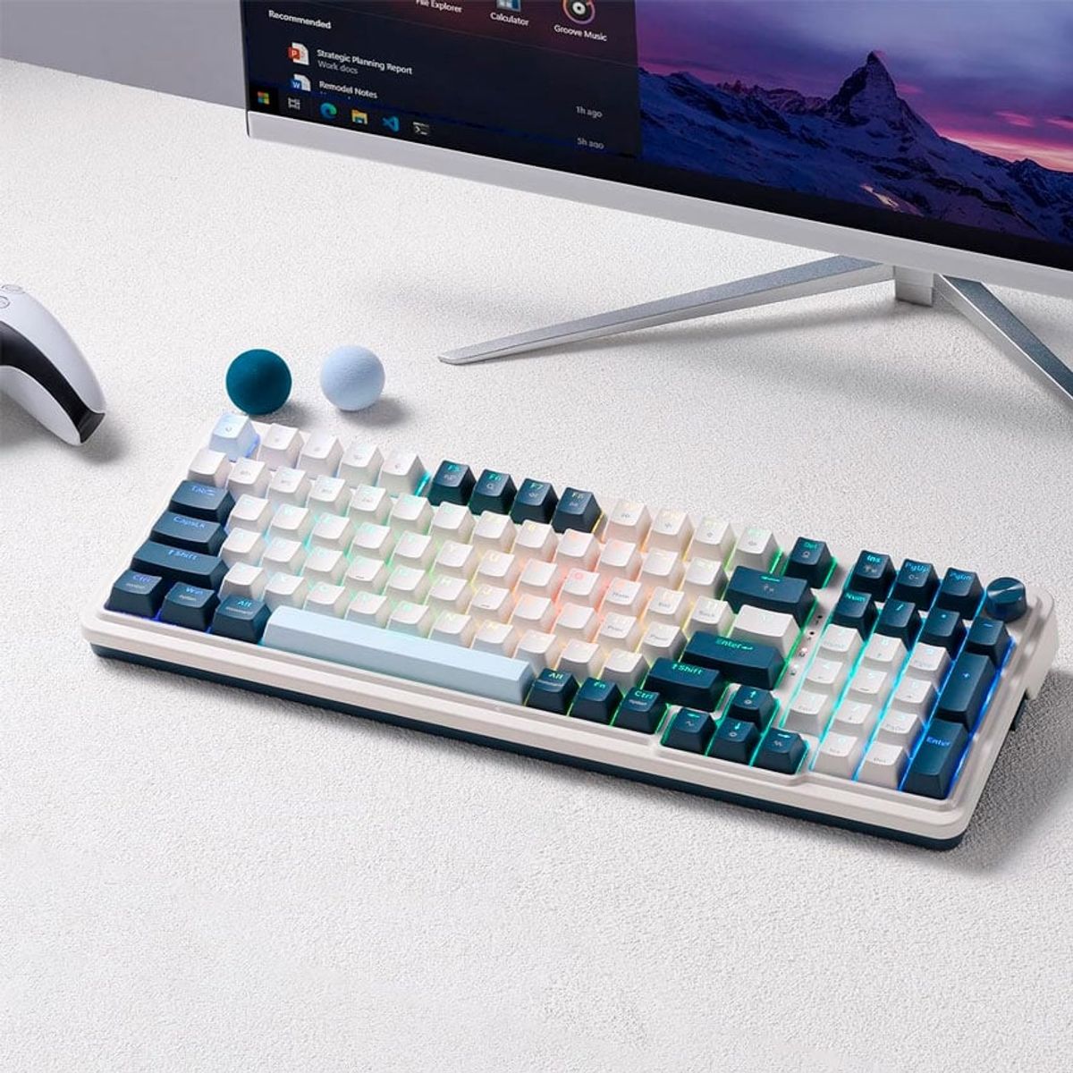 REDRAGON - Teclado Redragon EISA K686-RGB-PRO Wireless English switche red