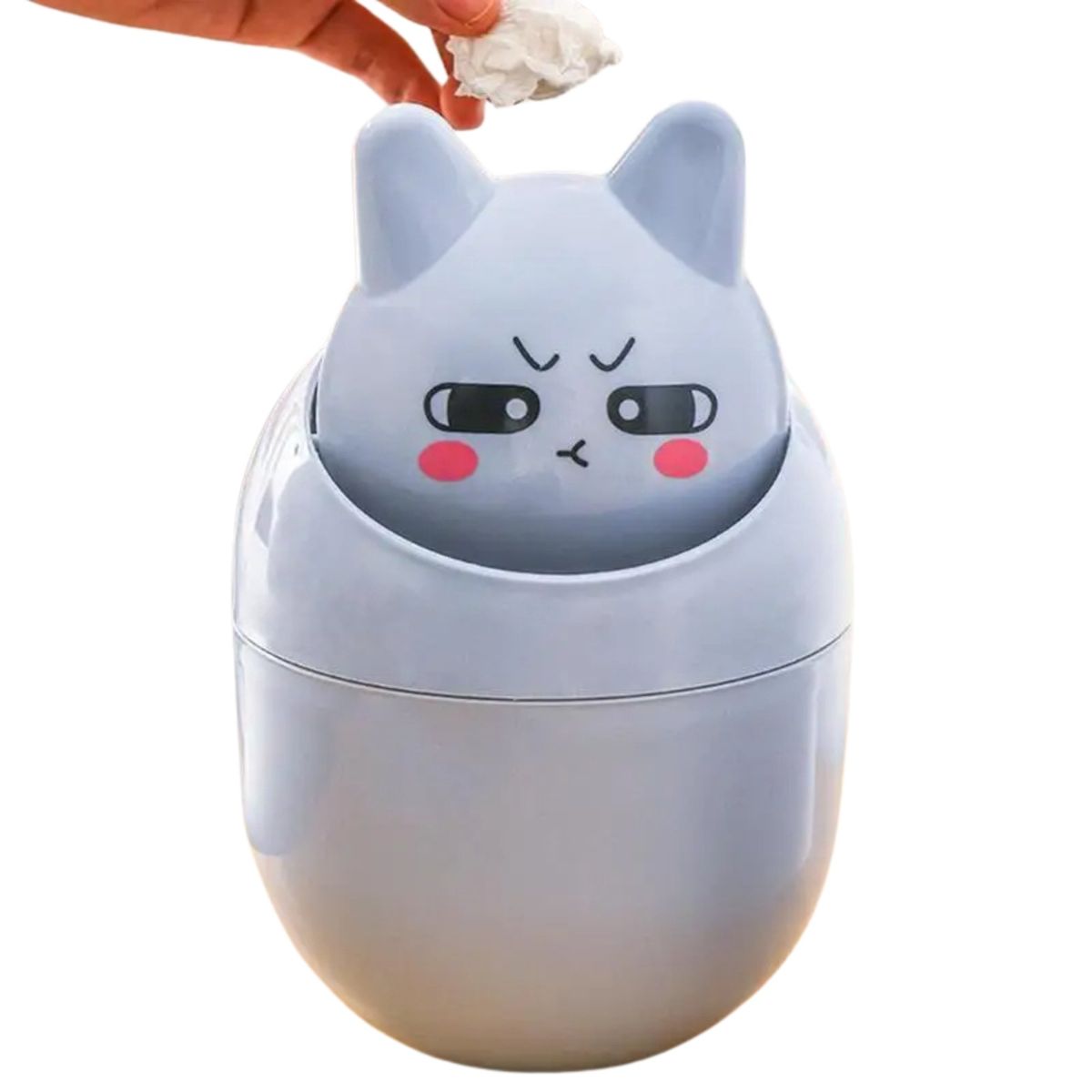 GENERICO - Organizador multiuso tacho kawai azul pastel