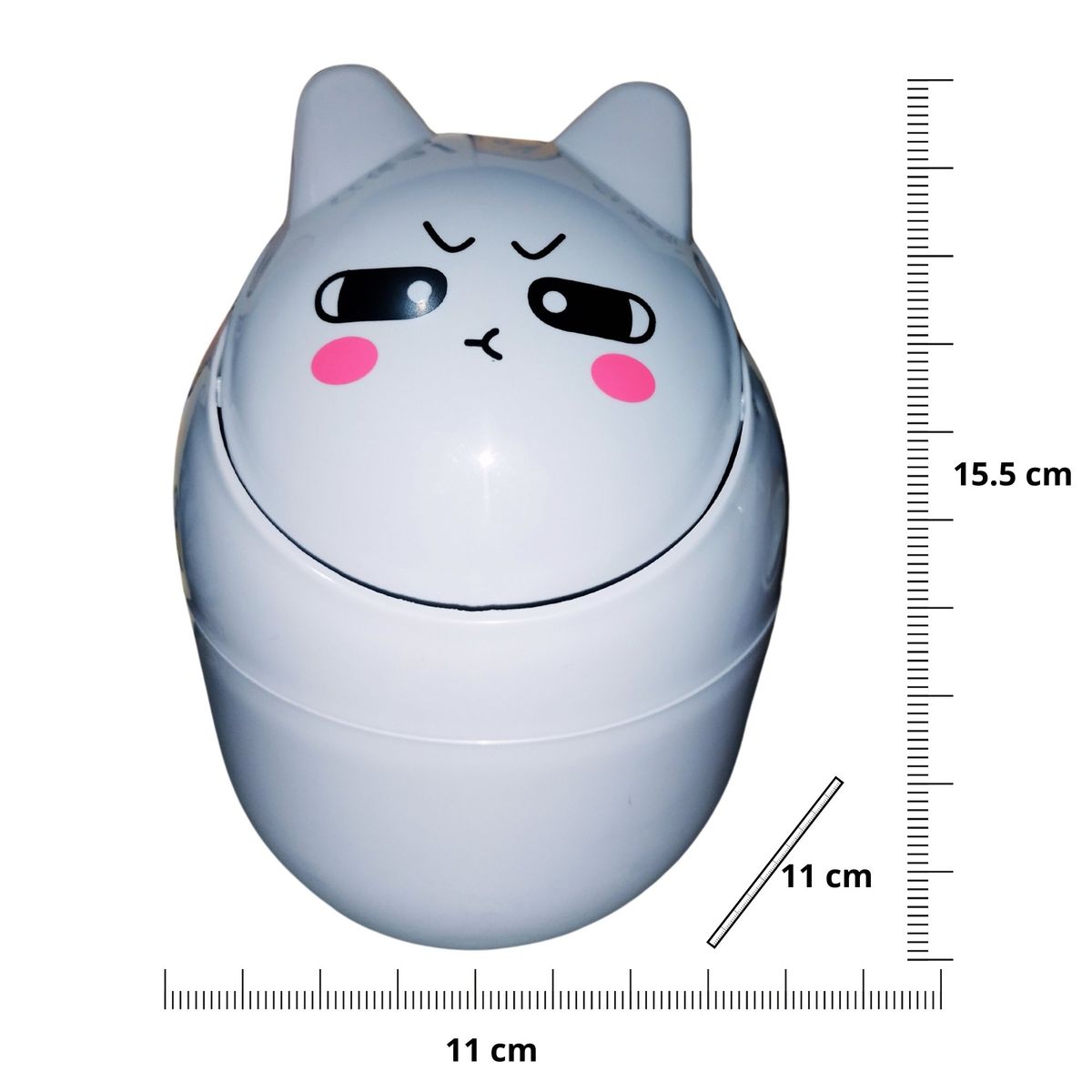 GENERICO - Organizador multiuso tacho kawai azul pastel