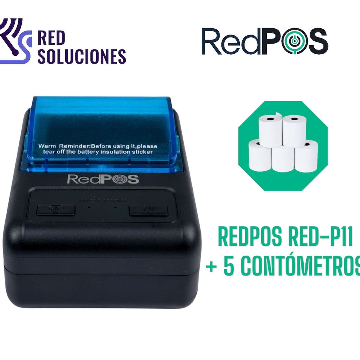 REDPOS - Ticketera Termica REDPOS RED-P11 58mm USB BT + 5 contometros