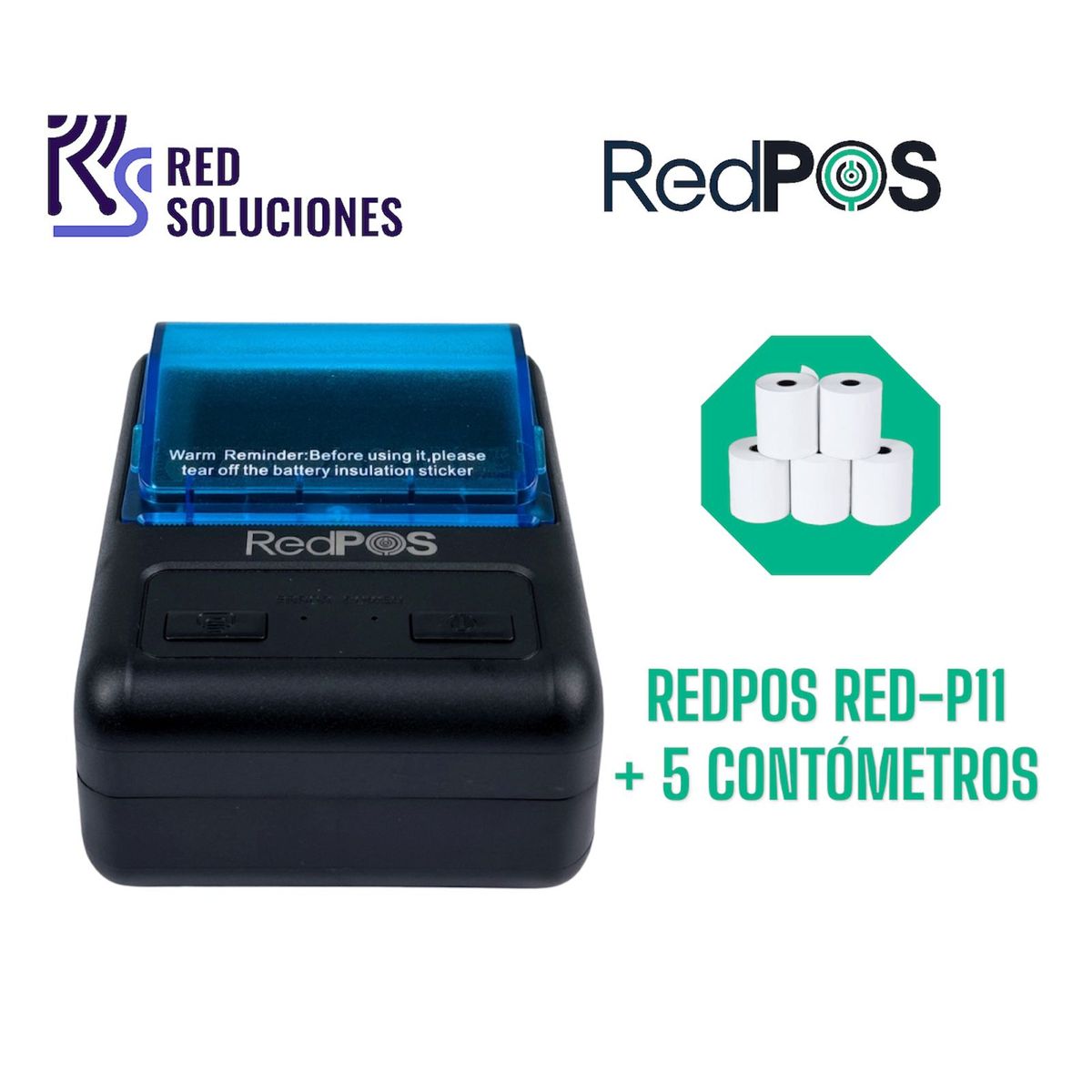REDPOS - Ticketera Termica REDPOS RED-P11 58mm USB BT + 5 contometros