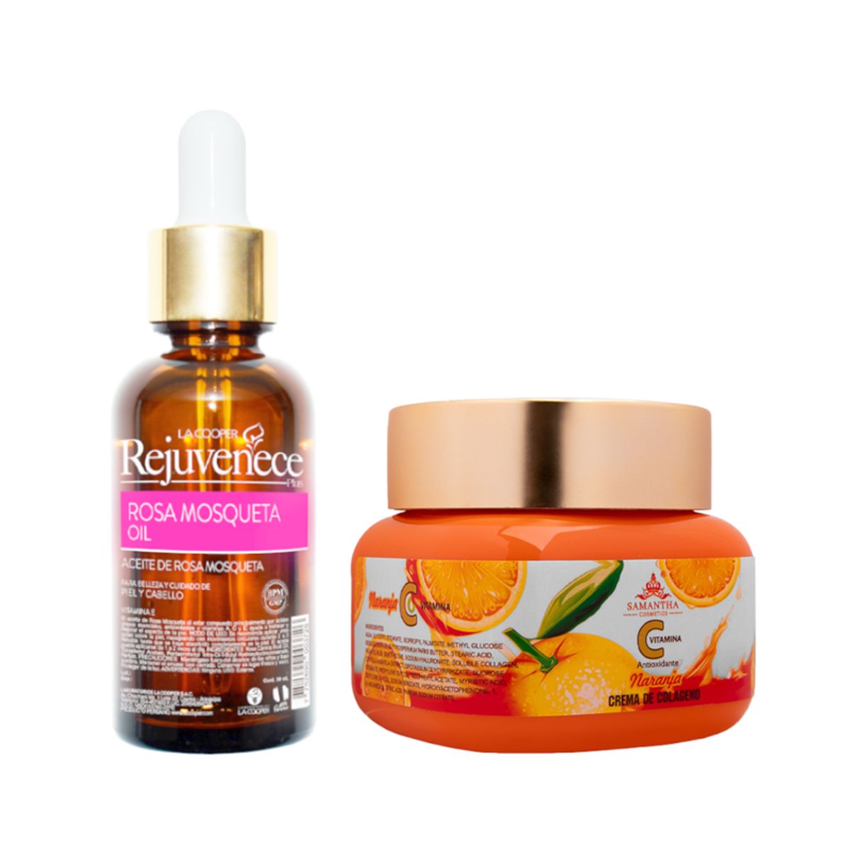 GENERICO - Aceite Facial de Rosa Mosqueta + Crema Colágeno y Vitamina C