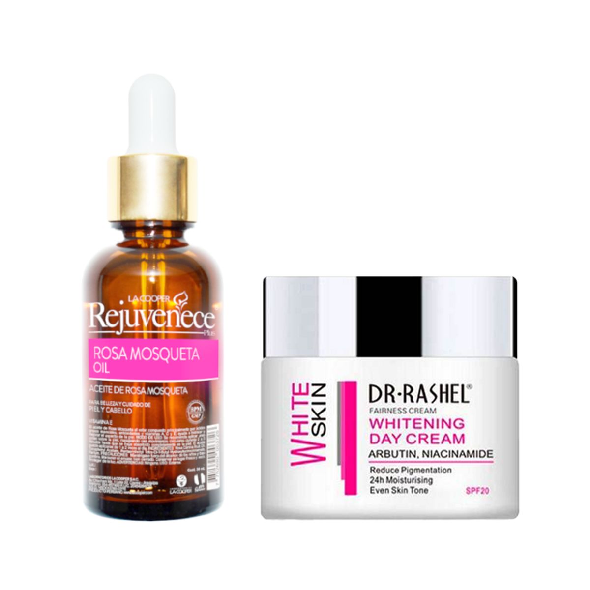 GENERICO - Aceite Facial de Rosa Mosqueta + Crema Blanqueador de Día