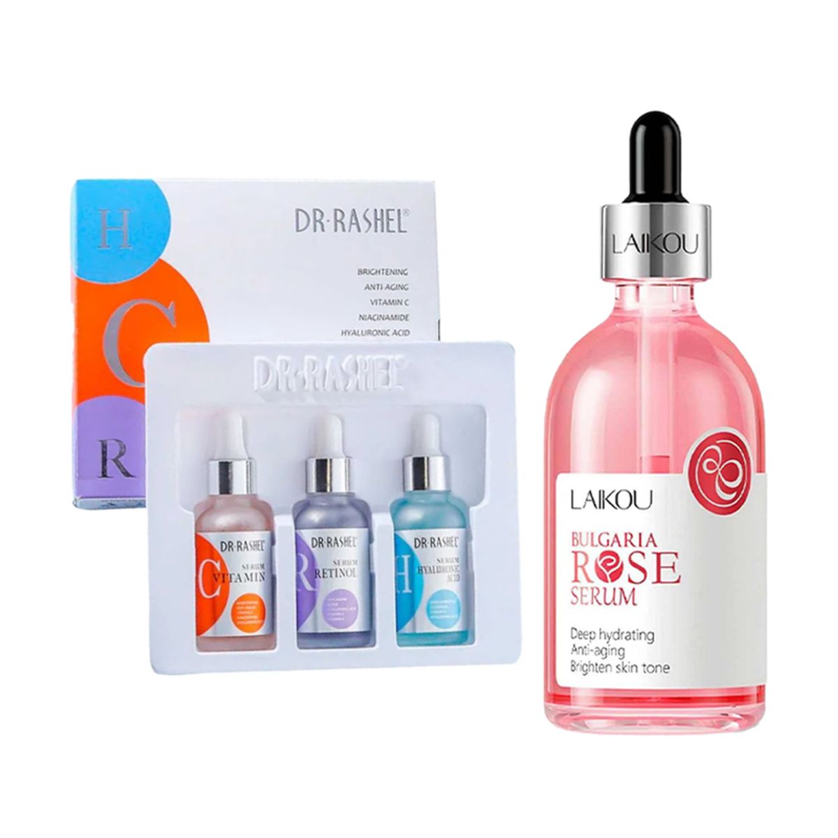 GENERICO - Pack Serum Facial 3 en 1 + Serum Facial Bulgaria Rose