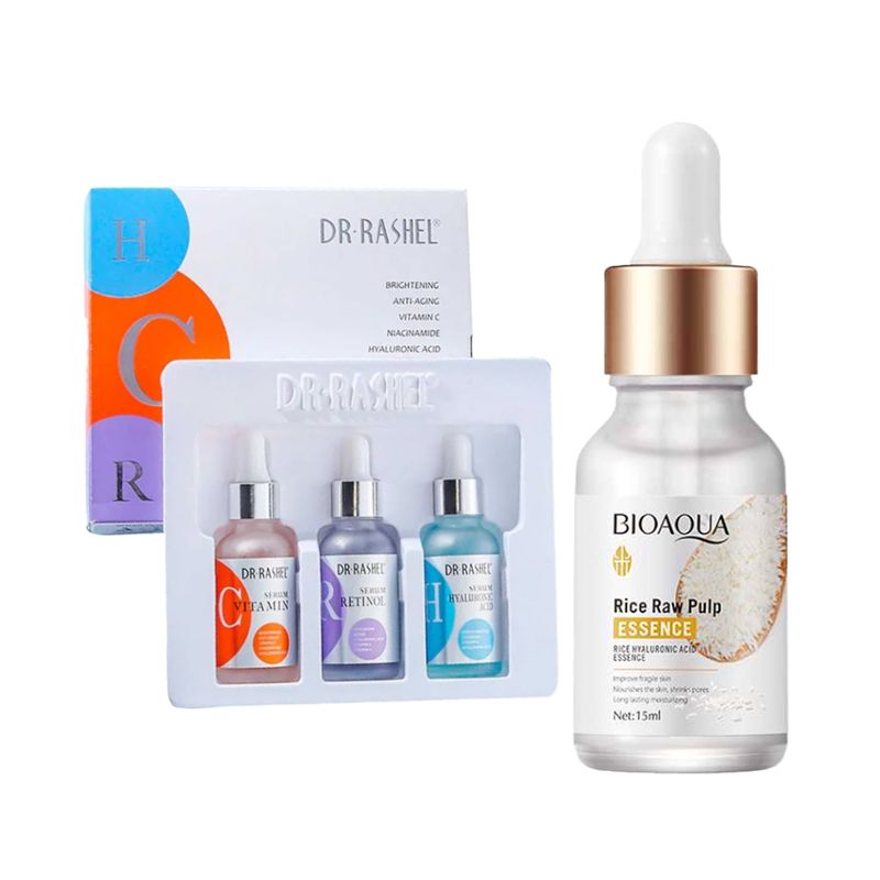 GENERICO - Pack Serum Facial 3 en 1 + Serum Facial Extracto de Arroz 15