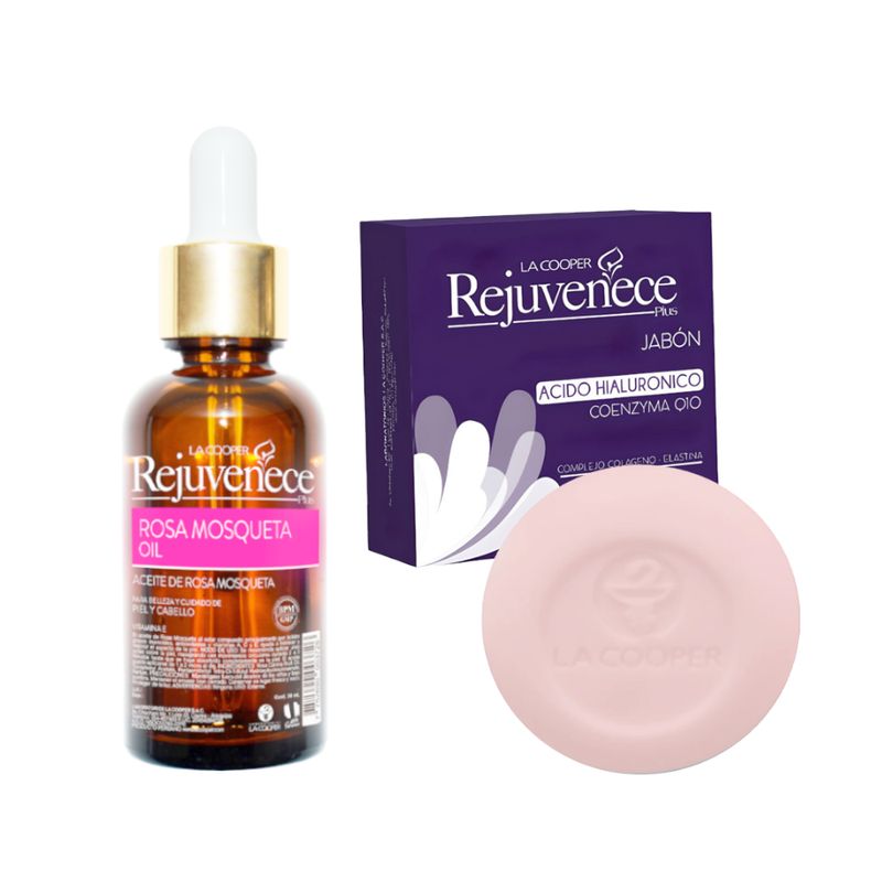 GENERICO - Aceite Facial de Rosa Mosqueta + Jabón AH & Coenzima Q10