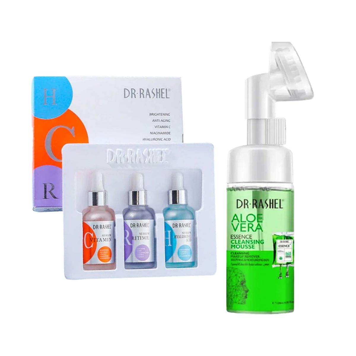 GENERICO - Pack Serum Facial 3 en 1 + Limpiador Facial Aloe Vera