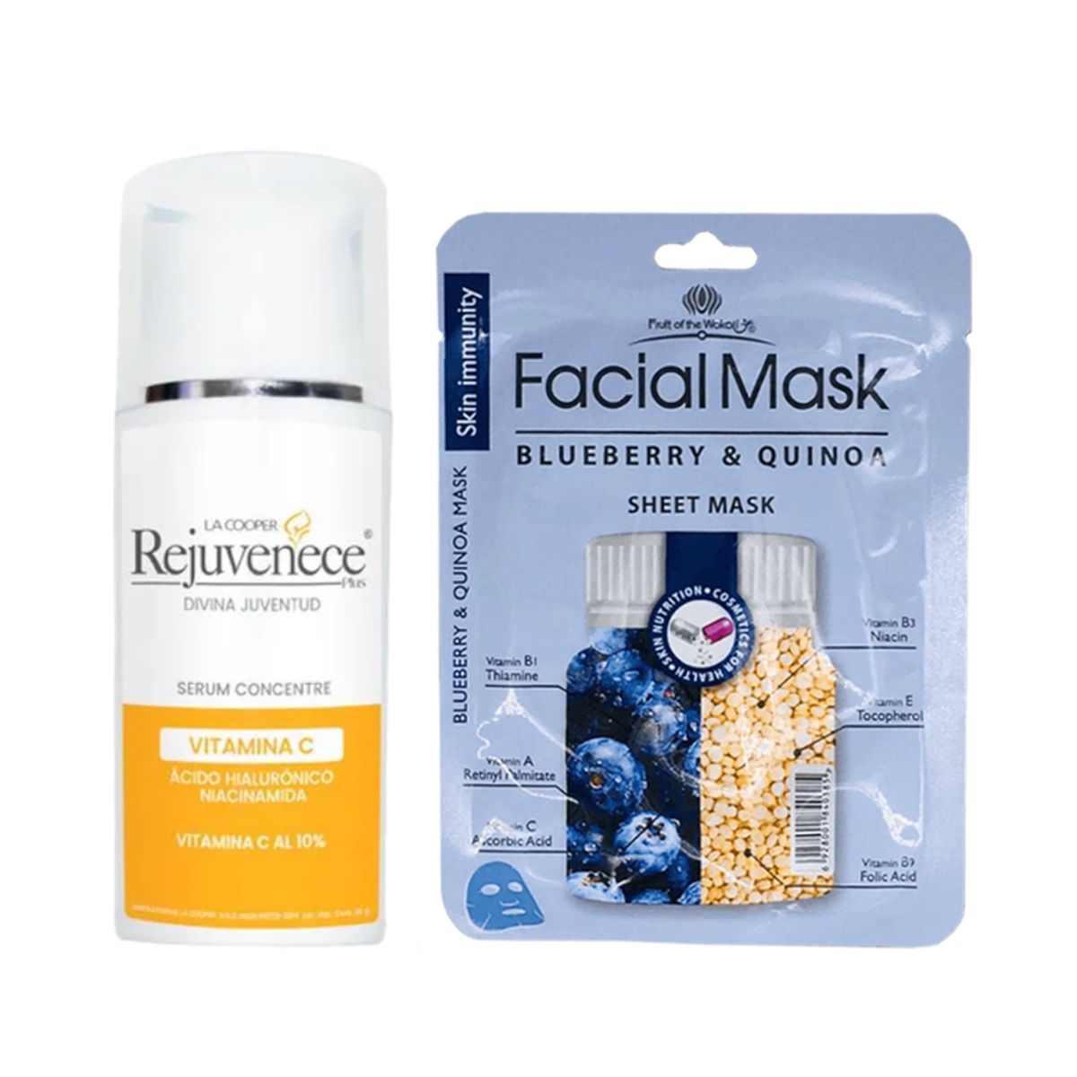 GENERICO - Serum Facial Concentre Vitamina C + Máscara Arándano y Quinoa