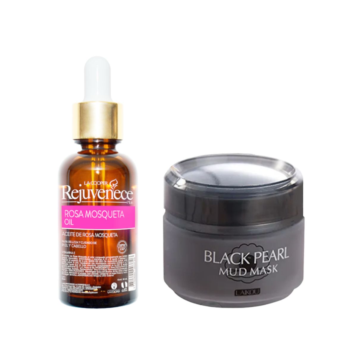 GENERICO - Aceite Facial Rosa Mosqueta + Mascarilla De Barro Perla Negras