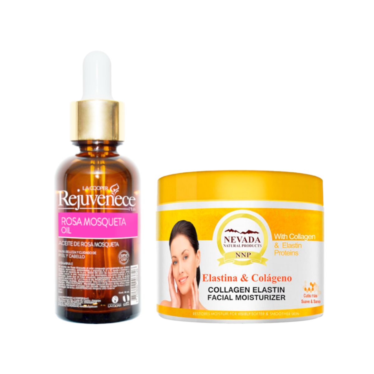 GENERICO - Aceite Facial de Rosa Mosqueta + Crema Elastina y colágeno