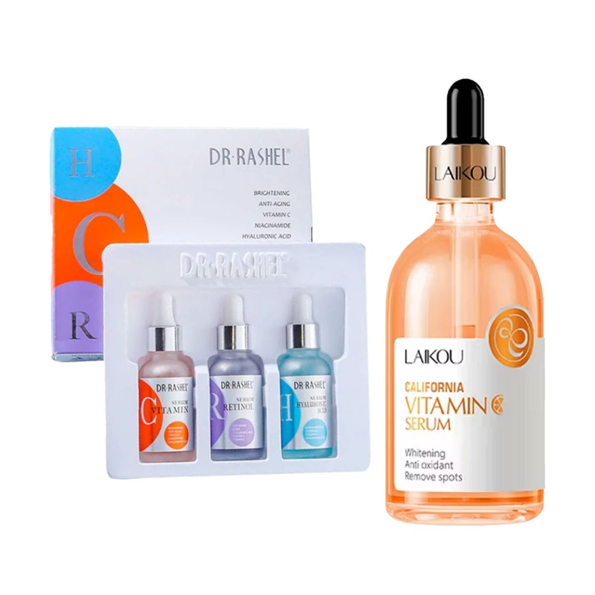 GENERICO - Pack Serum Facial 3 en 1 +Serum Facial Vitamina C California