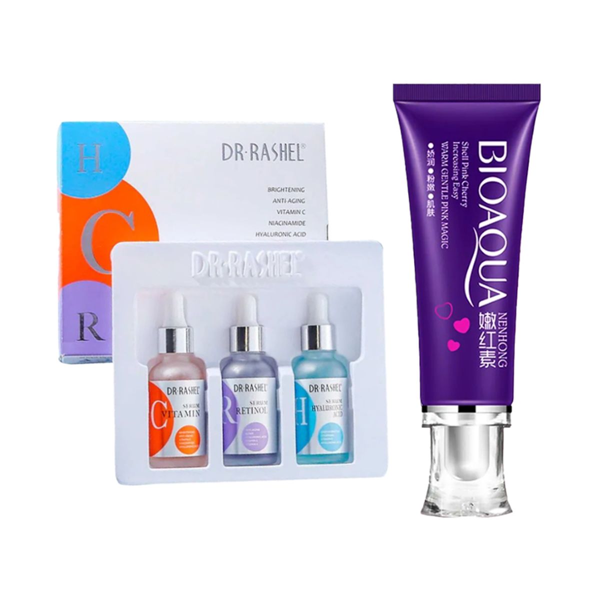 GENERICO - Pack Serum Facial 3 en 1 + Crema Blanqueadora Partes Privadas