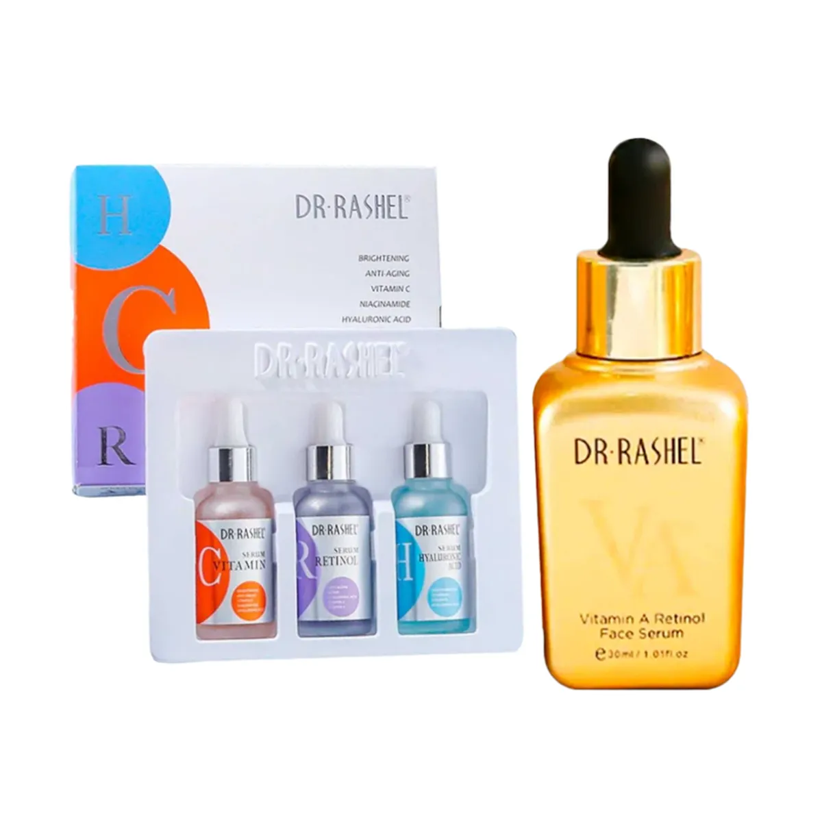 GENERICO - Pack Serum Facial 3 en 1 + Serum Vitamina A Retinol