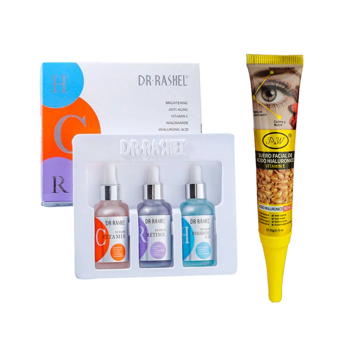 GENERICO - Pack Serum Facial 3 en 1 + Suero Facial ÁH con Vitamina E