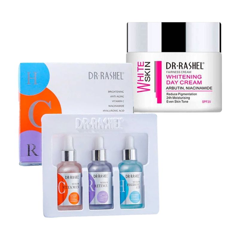 GENERICO - Pack Serum Facial 3 en 1 + Crema Blanqueador de Día