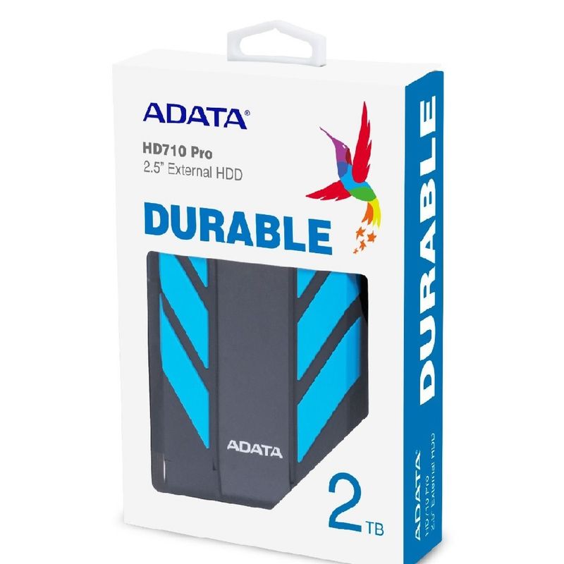 ADATA - Disco Duro Externo AData HD710 Pro Azul 2TB USB 3.2 AHD710P-2TU31-CBL