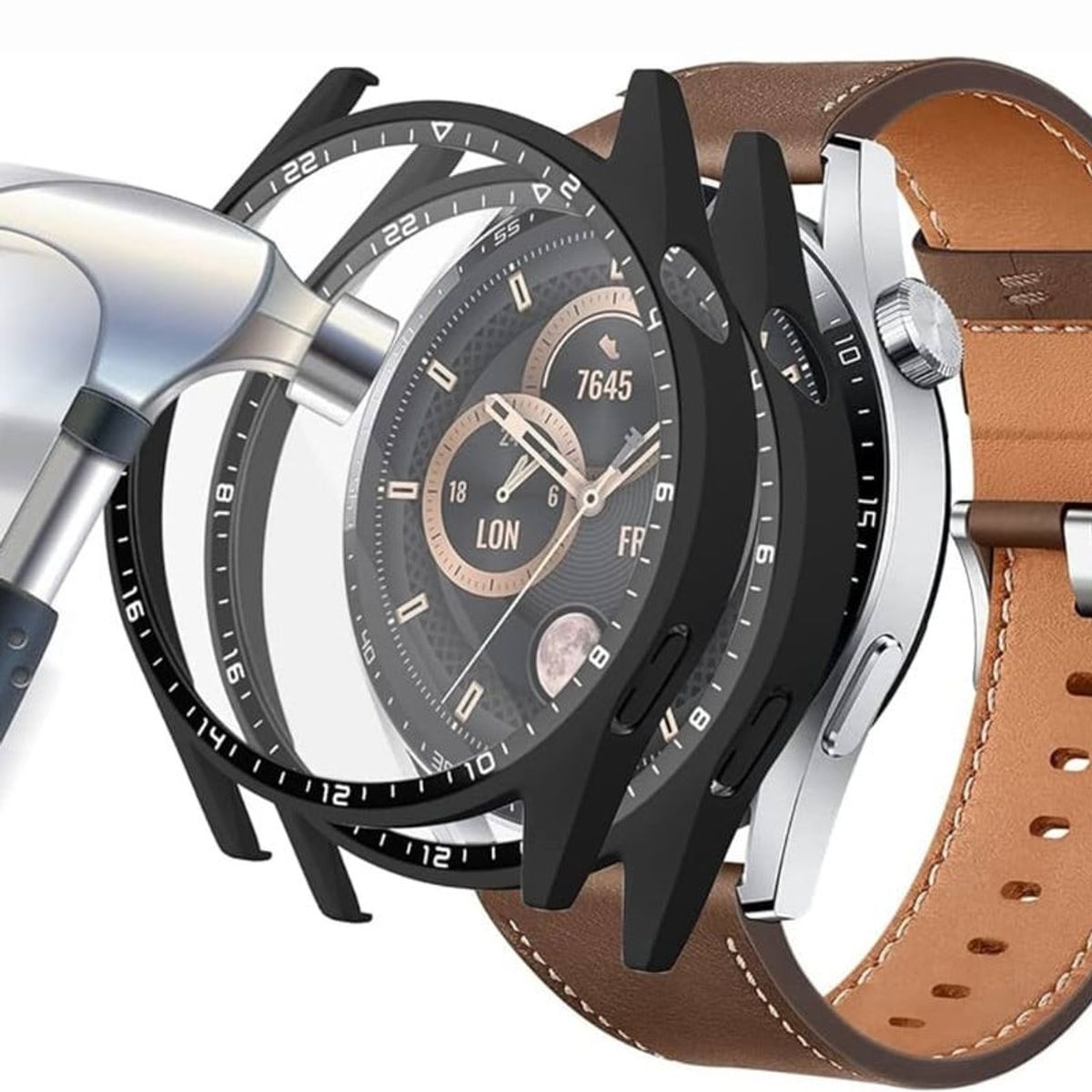 GENERICO - Bumper o Cover Para Huawei GT3 Pro 46mm - Negro