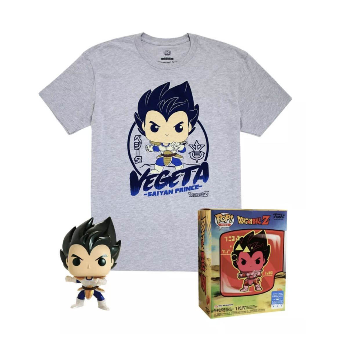 FUNKO - Vegeta Metallic Funko Pop 614 + Polo XL Dragon Ball Z