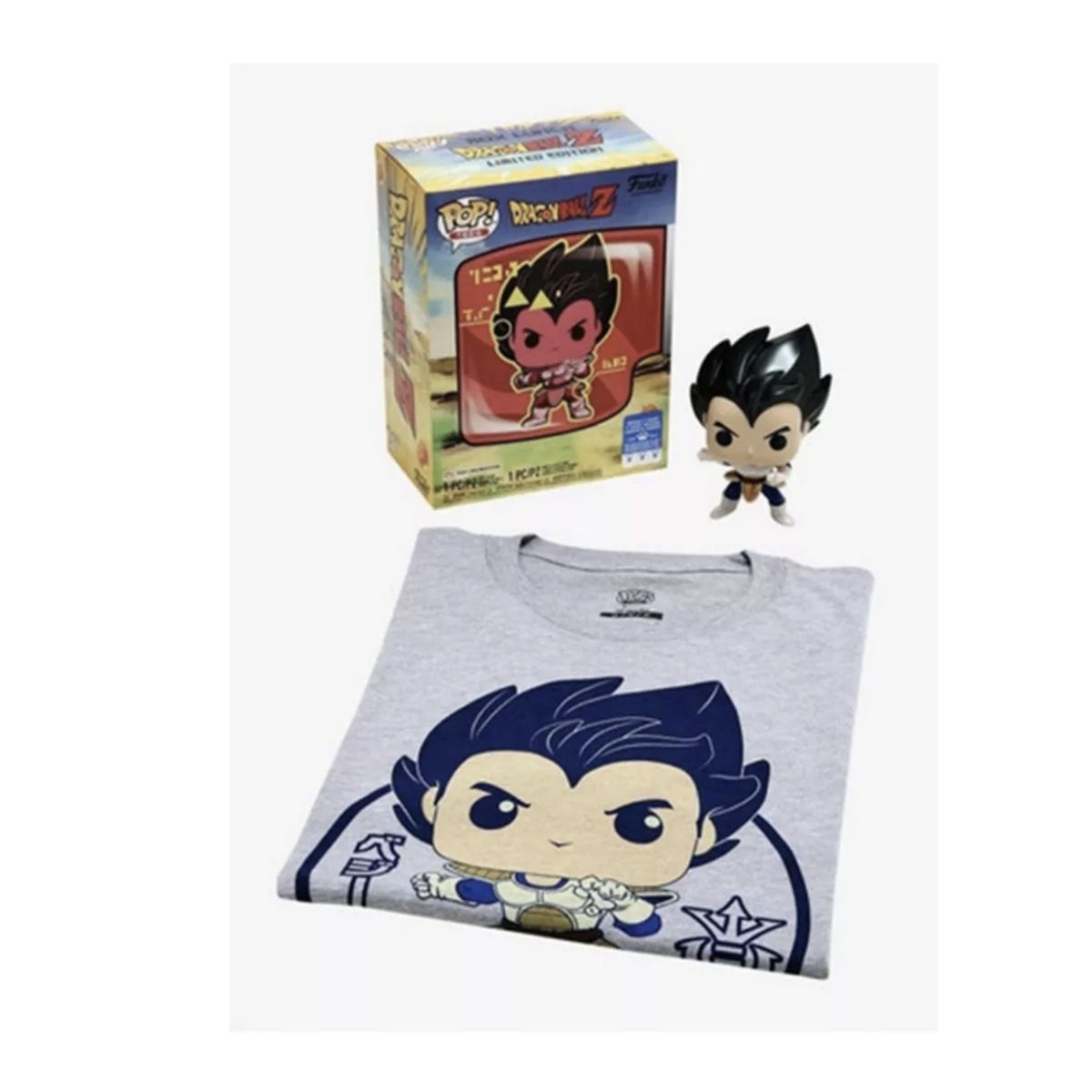 FUNKO - Vegeta Metallic Funko Pop 614 + Polo XL Dragon Ball Z