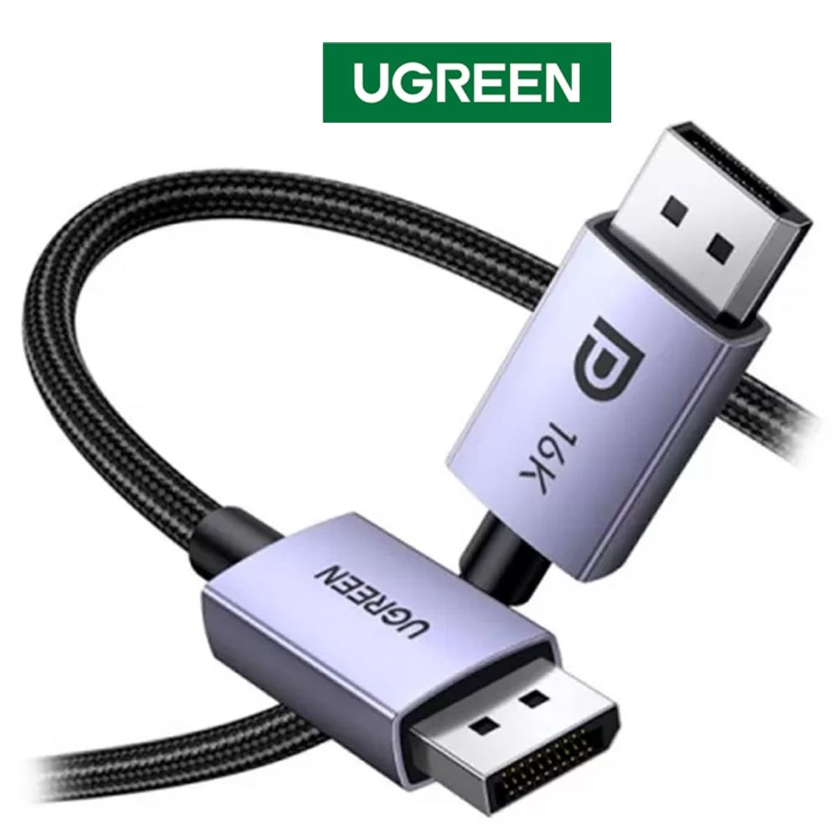 UGREEN - Cable Displayport Dp 2.1 16K UGREEN 240 Hz 80 Gbps 3 Metros HDR