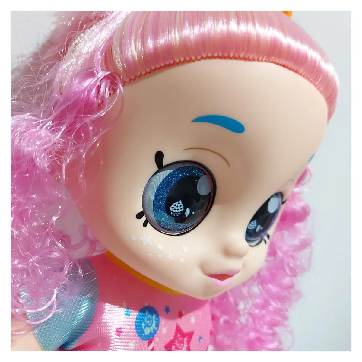 GENERICO - Muñeca Musical Ojos de Vidrio - Rosa