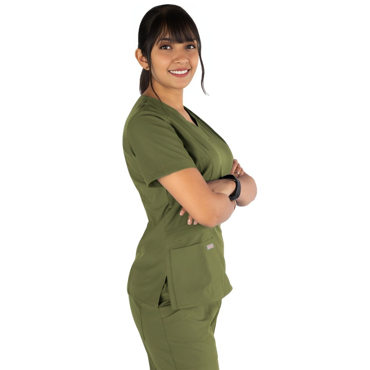 TWELVE - Twelve - conjunto médico scrub Chloe - Verde olivo