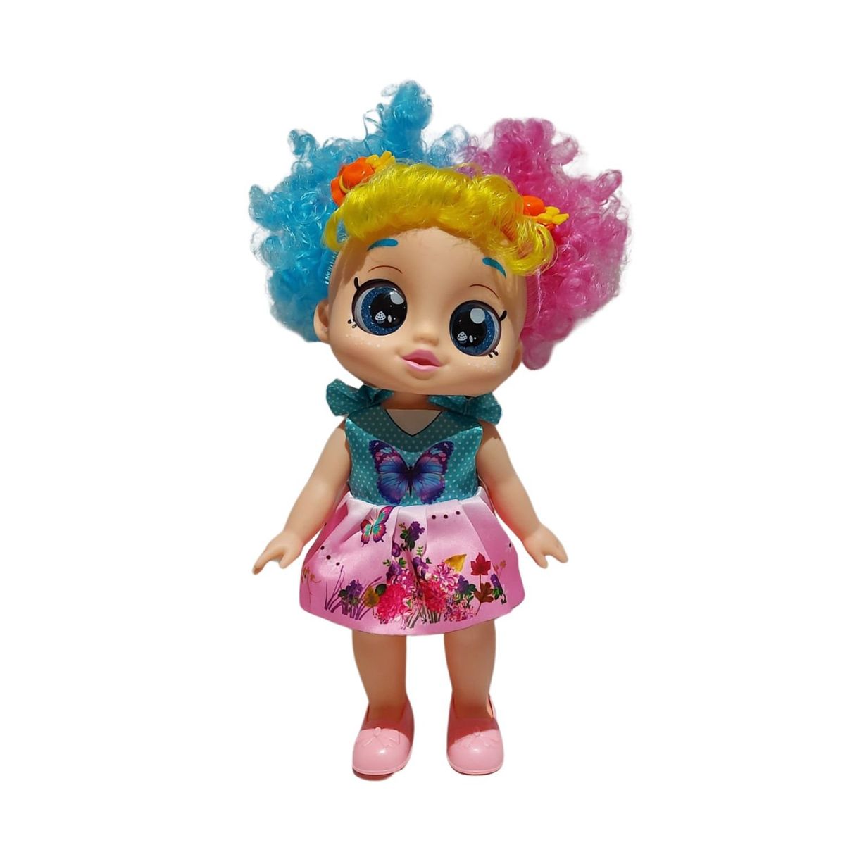 GENERICO - Muñeca Musical Ojos de Vidrio - Rulitos