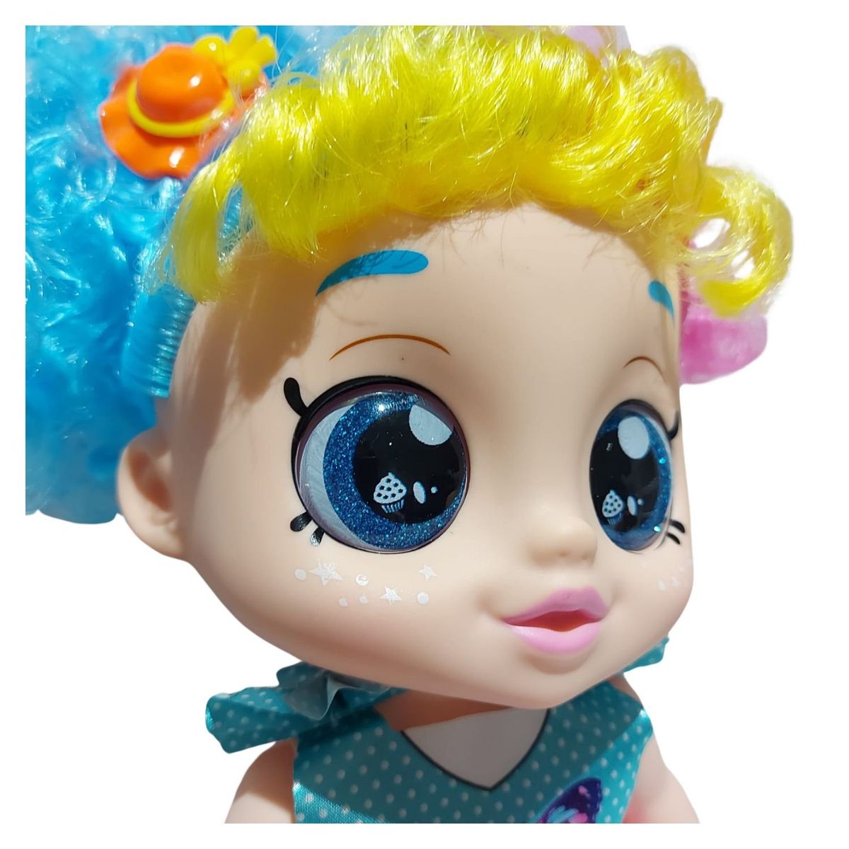 GENERICO - Muñeca Musical Ojos de Vidrio - Rulitos