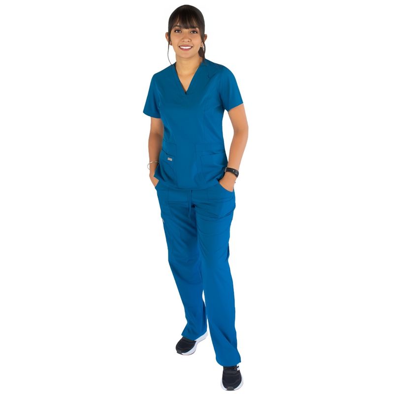 TWELVE - Twelve - conjunto médico scrub Chloe - Cobalto