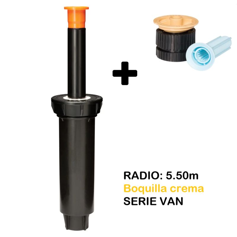 RAINBIRD - ASPERSOR - ROCIADOR EMERGENTE SERIE 1804 DE 1-2, R=5.50m