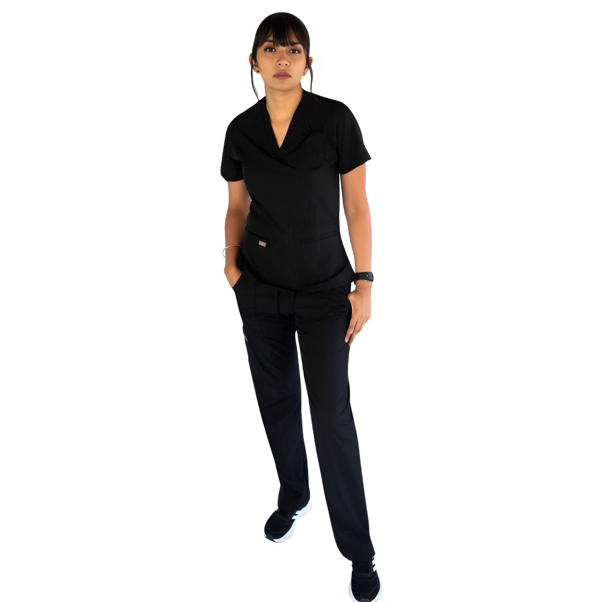 TWELVE - Twelve - conjunto médico scrub Chloe - Negro
