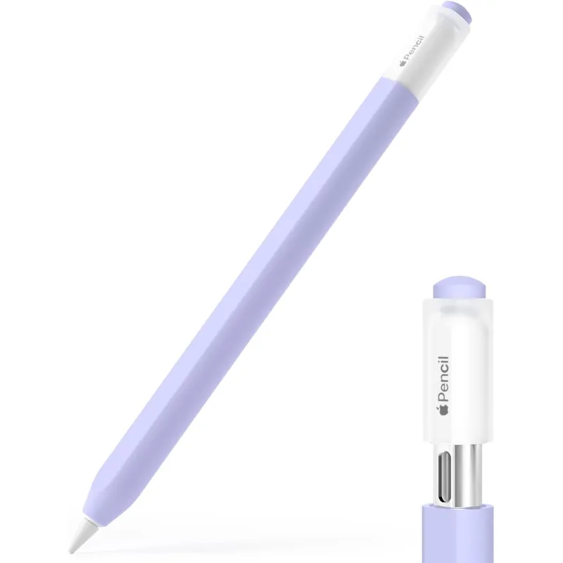 GENERICO - Funda de silicona para Apple Pencil 3ra generación USB-C - LILA