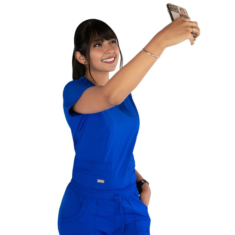 TWELVE - Twelve - conjunto médico scrub Chloe - Azulino