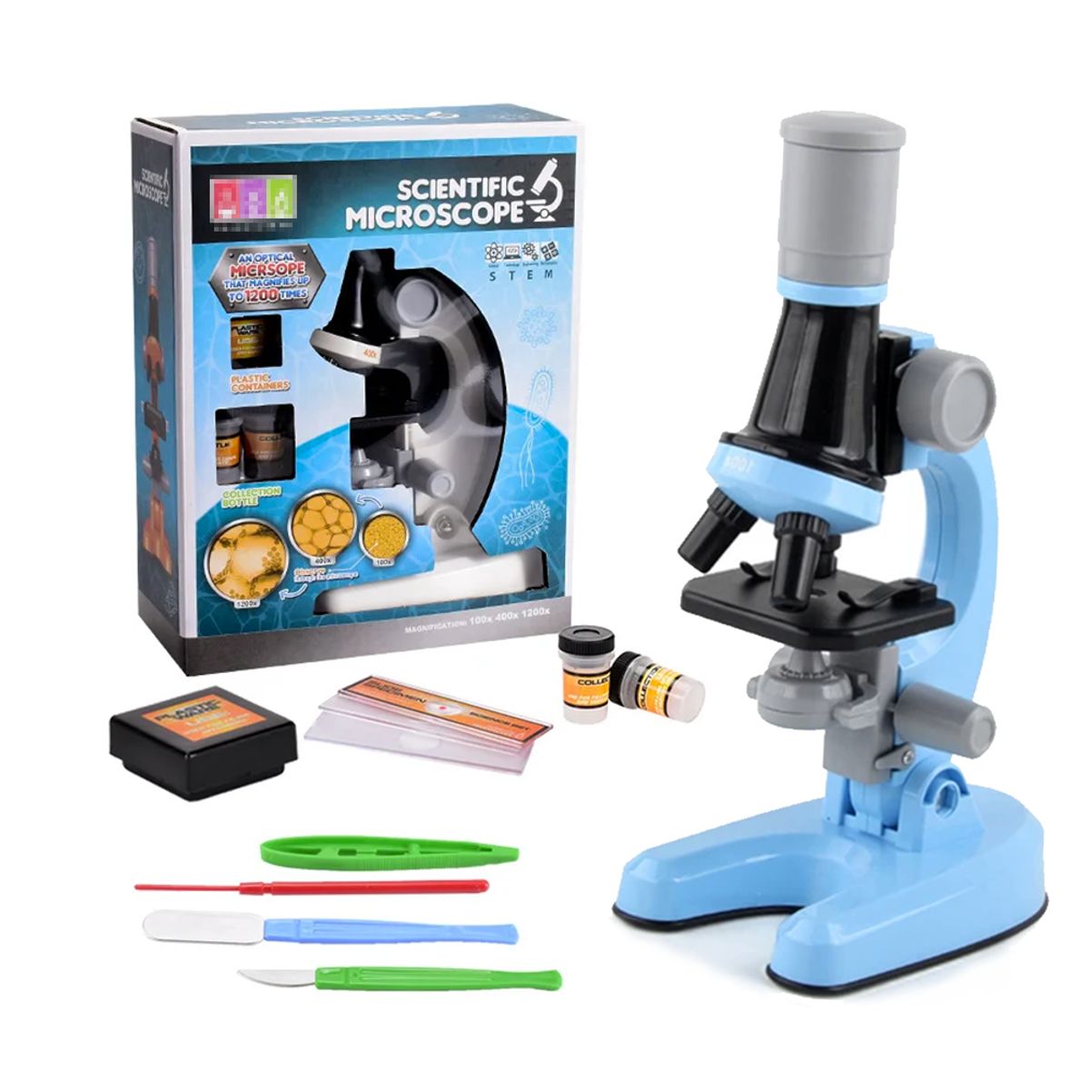 GENERICO - Microscopio Basico Educativo Infantil 3 niveles de Zoom