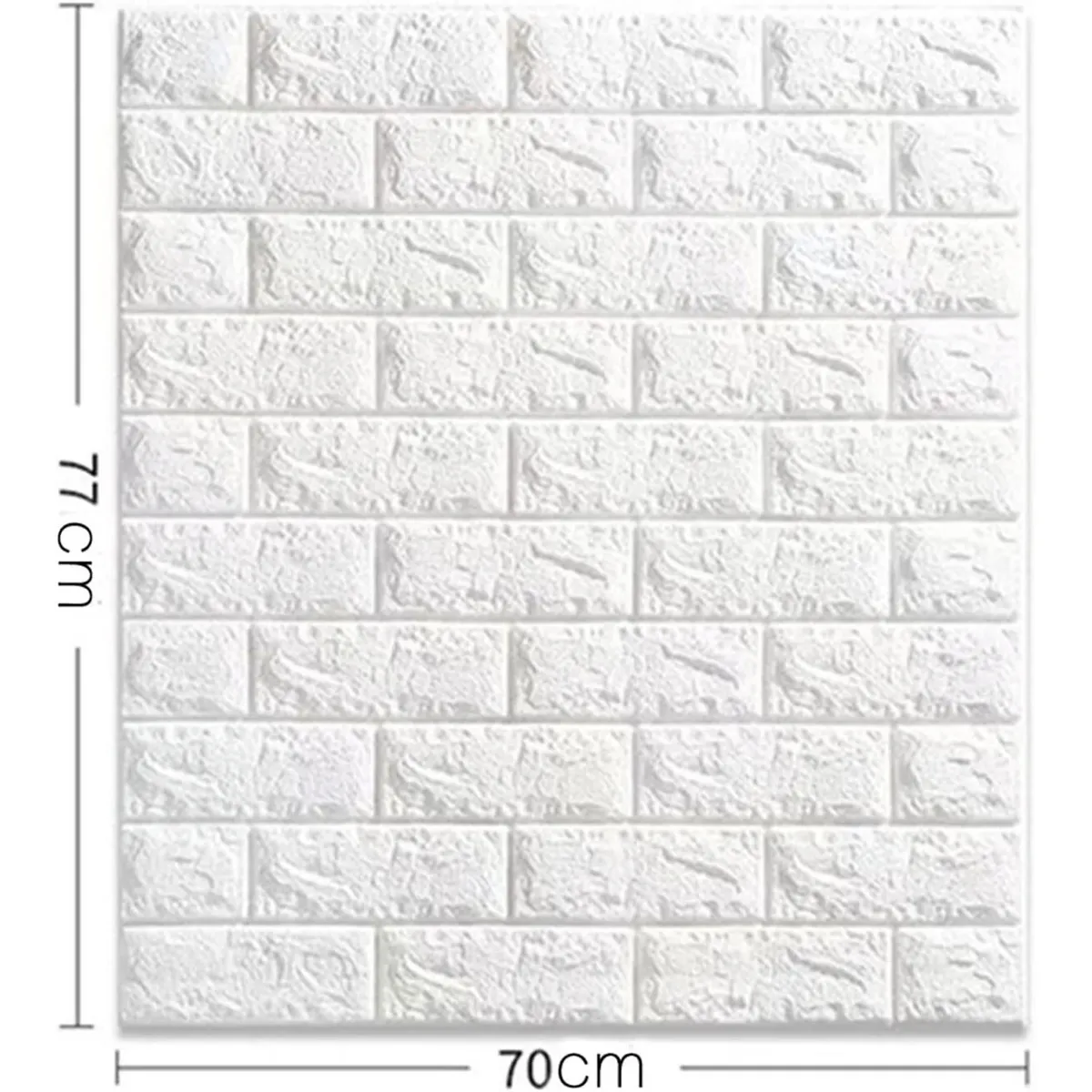 IMPORTADO MC - PAPEL TAPIZ BLANCO 3D ADHESIVA SET